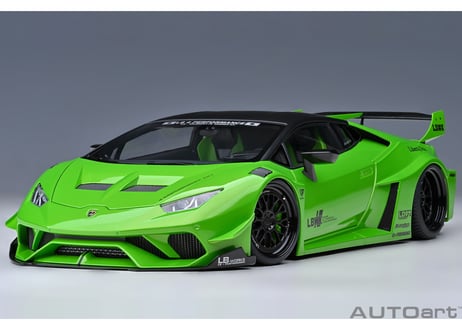 AUTOart 1/18　 リバティーウォーク LB‐シルエット ワークス ランボルギーニ ウラカン GT （パール・グリーン）　79128