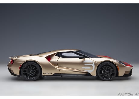 AUTOart 1/18　フォード GT ホルマン・ムーディ ヘリテージ エディション （ゴールド／レッド）　72928