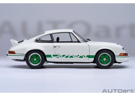 AUTOart 1/18　ポルシェ 911 カレラ 2.7 RS （グランプリホワイト／グリーン・ストライプ）　78031