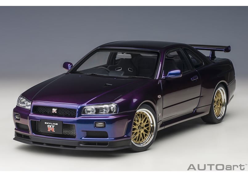 AUTOart 1/18 日産 スカイライン GT-R （R34） Vスペック II "BBS