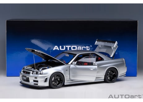 AUTOart 1/18　ニスモ R34 GT-R Z-tune （Z-tune シルバー）　77461