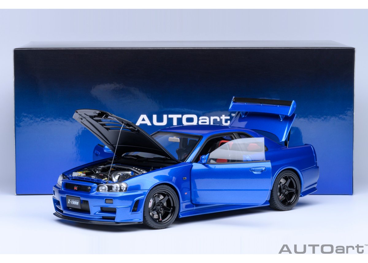 AUTOart 1/18 ニスモ R34 GT-R Z-tune (ベイサイドブルー AUTOart 1/18 ニスモ R34 GT-R Z-tune (ベイサイドブルー