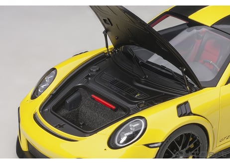 AUTOart 1/18　ポルシェ 911 （991.2） GT2 RS ヴァイザッハ・パッケージ （イエロー／カーボンブラック）　78172