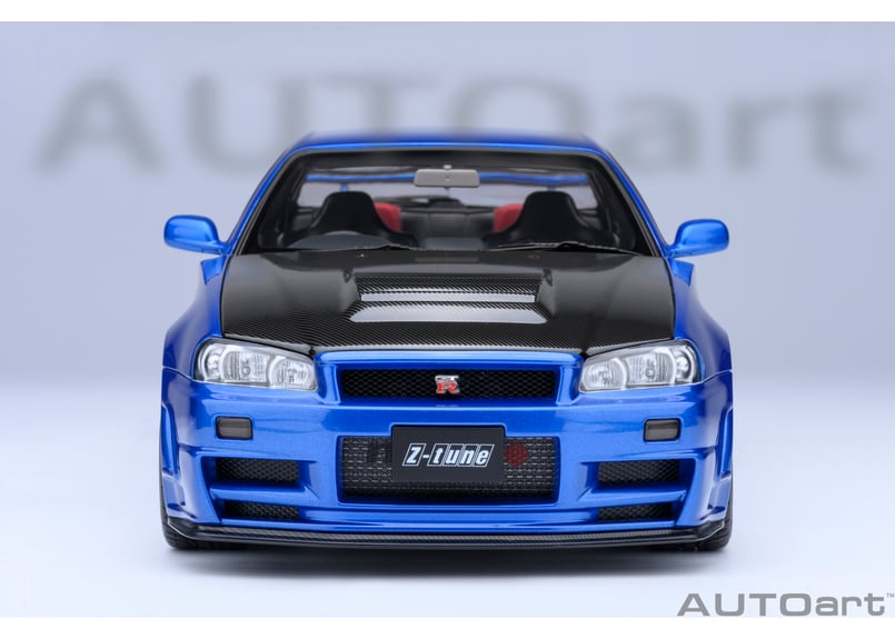 AUTOart 1/18 ニスモ R34 GT-R Z-tune （ベイサイドブルー／カーボン