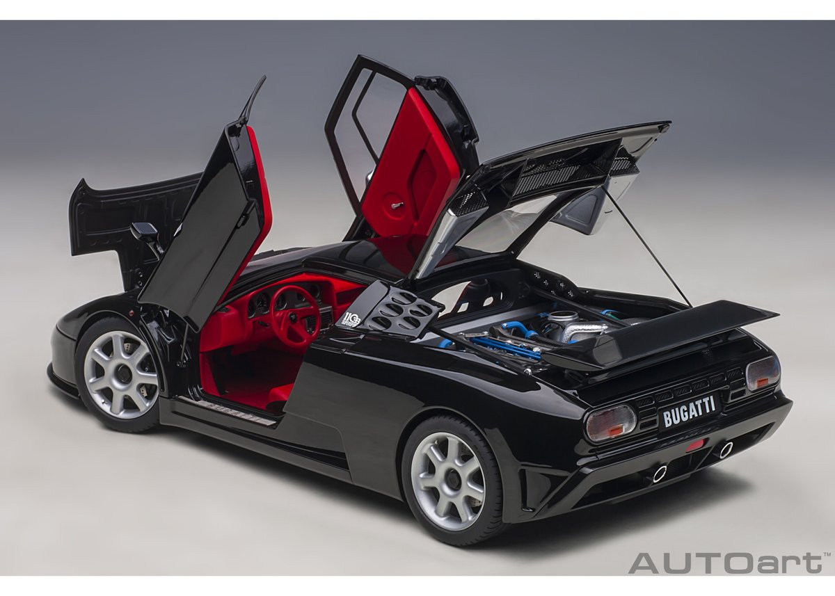 保管品 AUTOart 1/18 BUGATTI EB 110 GT ホワイト ブガッティ ミニカー 