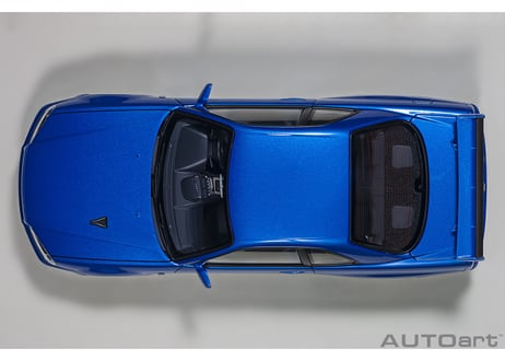AUTOart 1/18　日産 スカイライン GT-R （R34） Vスペック II （ベイサイドブルー）　77408