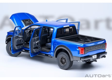 AUTOart 1/18　フォード F-150 ラプター スーパークルー 2019 （メタリック・ブルー）　72949