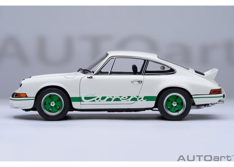 AUTOart 1/18　ポルシェ 911 カレラ 2.7 RS （グランプリホワイト／グリーン・ストライプ）　78031