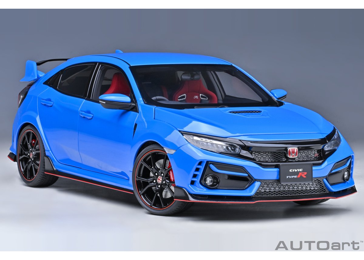 1/18 新型シビック　タイプR FL5 ミニカー　レーシングブルー・パール 1/18 新型シビックタイプR FL5 ミニカーレーシングブルー・パール
