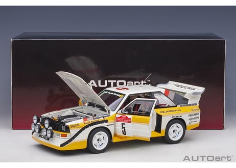 AUTOart 1/18　アウディ スポーツクワトロ S1 WRC 1985 #5 （ロール／ガイストドルファー） サンレモ・ラリー優勝　88503