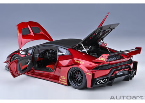 AUTOart 1/18　 リバティーウォーク LB‐シルエット ワークス ランボルギーニ ウラカン GT （ハイパー・レッド）　79126