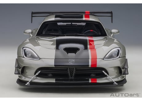 AUTOart 1/18　ダッジ バイパー ACR （メタリック・シルバー／ブラック・ストライプ）　71733