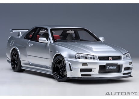AUTOart 1/18　ニスモ R34 GT-R Z-tune （Z-tune シルバー）　77461