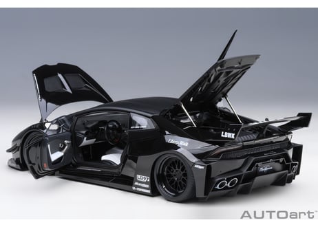 AUTOart 1/18　 リバティーウォーク LB‐シルエット ワークス ランボルギーニ ウラカン GT （ブラック）　79129