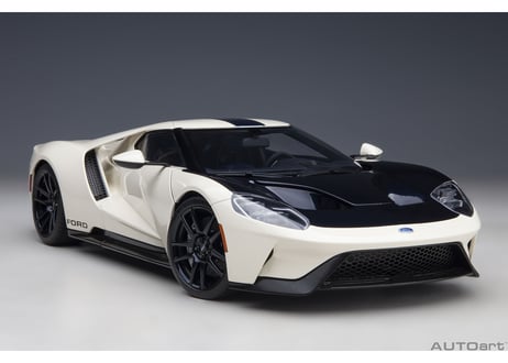 AUTOart 1/18　フォード GT '64 プロトタイプ ヘリテージ エディション （ホワイト／ダークブルー）　72926