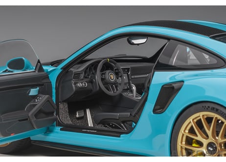 AUTOart 1/18　ポルシェ 911 （991.2） GT2 RS ヴァイザッハ・パッケージ （ブルー／カーボンブラック）　78175