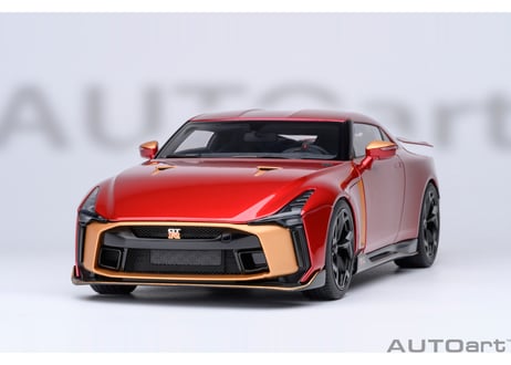 AUTOart 1/18　NISSAN GT-R50 by ITALDESIGN （メタリック・レッド／ゴールド）　77514