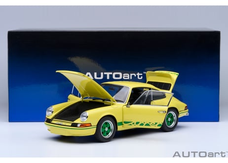 AUTOart 1/18　ポルシェ 911 カレラ 2.7 RS （ライトイエロー／グリーン・ストライプ）　78033
