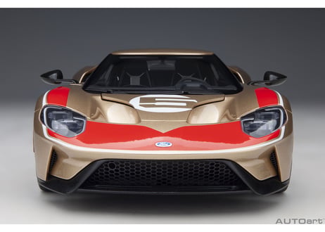 AUTOart 1/18　フォード GT ホルマン・ムーディ ヘリテージ エディション （ゴールド／レッド）　72928