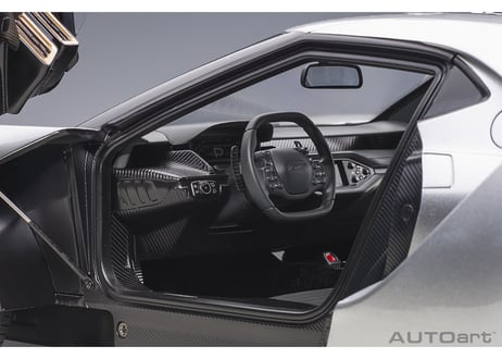 AUTOart 1/12　フォード GT 2017 （メタリック・シルバー／ブラック・ストライプ）　12108