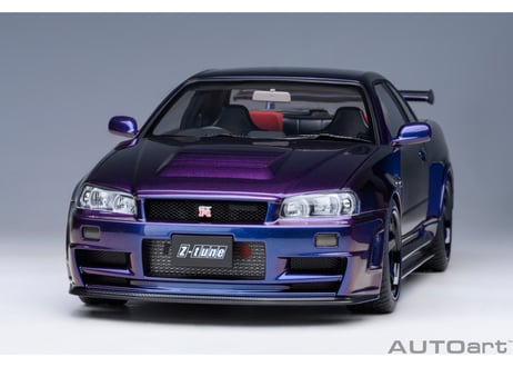 AUTOart 1/18　ニスモ R34 GT-R Z-tune （ミッドナイトパープルⅢ）　77464