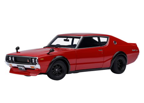 AUTOart 1/18　日産 スカイライン 2000GT-R （KPGC110） チューンド・バージョン （レッド）　77468