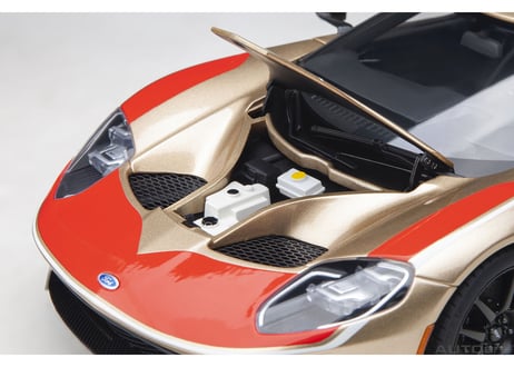 AUTOart 1/18　フォード GT ホルマン・ムーディ ヘリテージ エディション （ゴールド／レッド）　72928