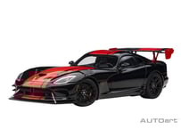 AUTOart 1/18　ダッジ バイパー 1:28 エディション ACR （ブラック／レッド・ストライプ）　71732