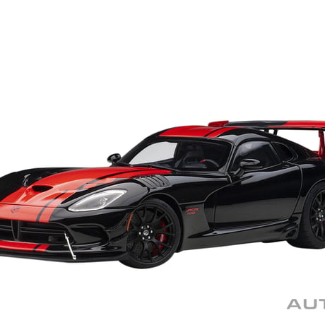 AUTOart 1/18　ダッジ バイパー 1:28 エディション ACR （ブラック／レッド・ストライプ）　71732