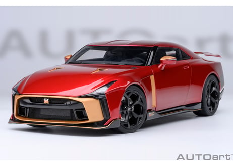 AUTOart 1/18　NISSAN GT-R50 by ITALDESIGN （メタリック・レッド／ゴールド）　77514