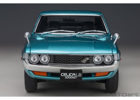 AUTOart 1/18　トヨタ セリカ リフトバック 2000GT （RA25） 1973 （ターコイズブルー・メタリック）　78767