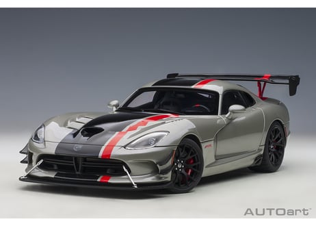 AUTOart 1/18　ダッジ バイパー ACR （メタリック・シルバー／ブラック・ストライプ）　71733