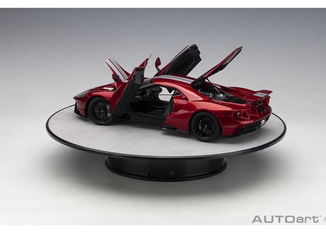 AUTOart　ロータリー ディスプレイ スタンド・ラージ 直径31cm (シルバー)　98012