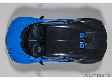 AUTOart 1/18　ブガッティ シロン スポーツ 2019 （フレンチ・ブルー／カーボン・ブラック）　70997