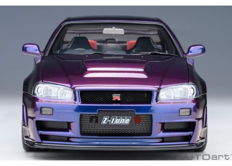 AUTOart 1/18　ニスモ R34 GT-R Z-tune （ミッドナイトパープルⅢ）　77464