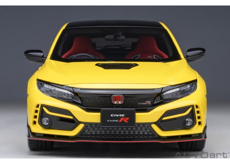 AUTOart 1/18　ホンダ シビック タイプR （FK8） リミテッド エディション （サンライトイエローⅡ）　73225