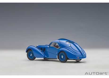 AUTOart 1/43　ブガッティ タイプ57SC アトランティック 1938 （ブルー／ワイヤースポークホイール）　50947