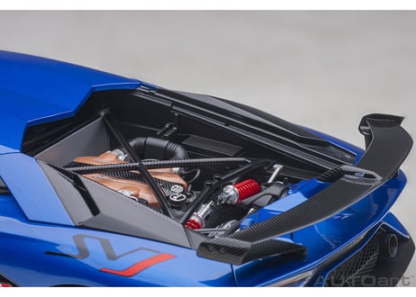AUTOart 1/18　ランボルギーニ アヴェンタドール SVJ （メタリック・ブルー）　79174