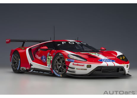 AUTOart 1/18　フォード GT 2019 #67 （ル・マン24時間レース LMGTE Proクラス）（レッド／ホワイト）　81911