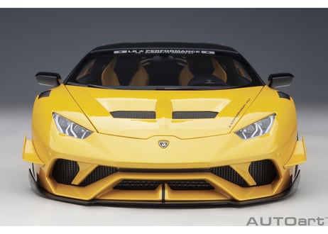 AUTOart 1/18　 リバティーウォーク LB‐シルエット ワークス ランボルギーニ ウラカン GT （メタリック・イエロー）　79127