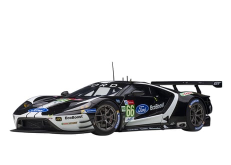 AUTOart 1/18　フォード GT 2019 #66 （ル・マン24時間レース LMGTE Proクラス）（ブラック／ホワイト）　81910