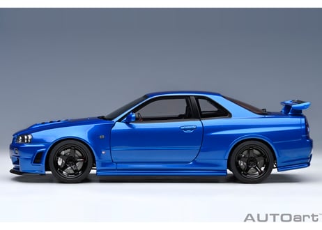 AUTOart 1/18　ニスモ R34 GT-R Z-tune （ベイサイドブルー） 77462