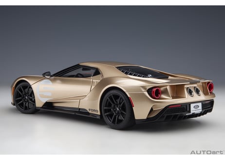 AUTOart 1/18　フォード GT ホルマン・ムーディ ヘリテージ エディション （ゴールド／レッド）　72928