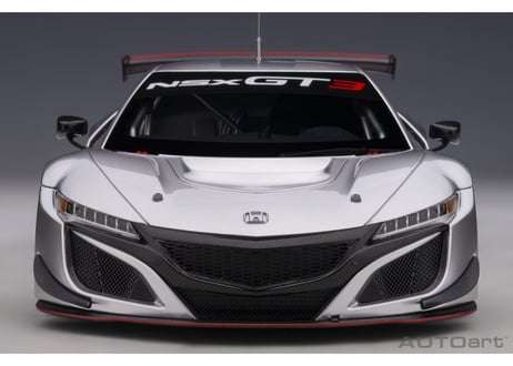 AUTOart 1/18　ホンダ NSX GT3 2018 （ハイパー・シルバー）＊開閉無　81897