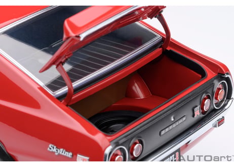 AUTOart 1/18　日産 スカイライン 2000GT-R （KPGC110） チューンド・バージョン （レッド）　77468