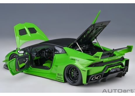 AUTOart 1/18　 リバティーウォーク LB‐シルエット ワークス ランボルギーニ ウラカン GT （パール・グリーン）　79128