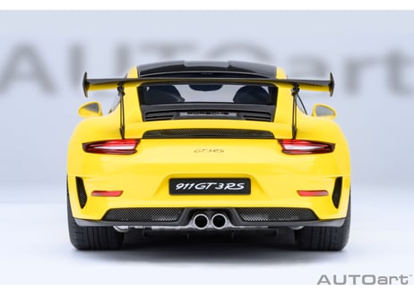 AUTOart 1/18　ポルシェ 911 （991.2） GT3 RS ヴァイザッハ・パッケージ （イエロー／カーボンブラック）　78178