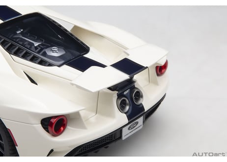 AUTOart 1/18　フォード GT '64 プロトタイプ ヘリテージ エディション （ホワイト／ダークブルー）　72926
