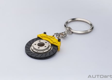 AUTOart  セラミックブレーキディスク キーチェーン （イエローキャリパー）　41501