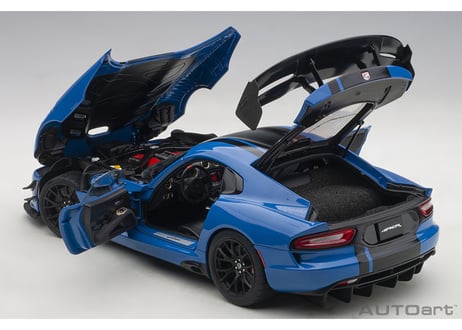 AUTOart 1/18　ダッジ バイパー ACR （ブルー／ブラック・ストライプ）　71734